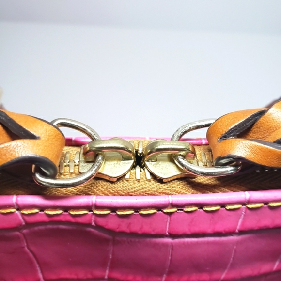 ❗SOLD❗ Dooney & Bourke | Snake Leather Zip Dome Satchel Purse - Picture 13 of 16